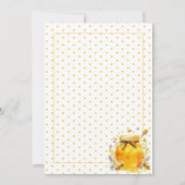 バズ・のまわりに・ベイビー・シャワー 招待状 (裏面)