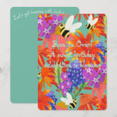 バズ・アモング・ブルームズ_編集可能な子供用 招待状 (正面/裏面)