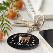 バセおもしろいンジキーホルダー キーホルダー (側面)