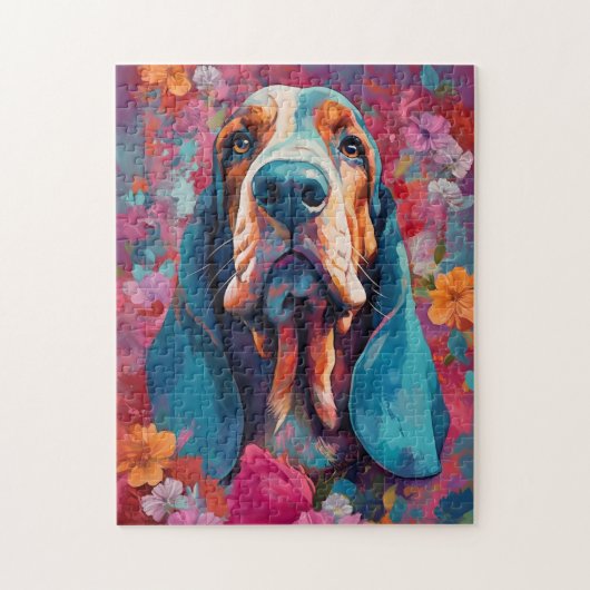 バセカラフルットハウンド ジグソーパズル (縦)