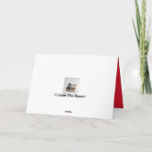 バセットおもしろいはバレンタインデーのカードを持っている シーズンカード (裏面)