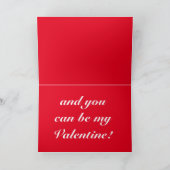 バセットおもしろいはバレンタインデーのカードを持っている シーズンカード (内部)