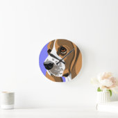 バセットのハウンド時計 ラウンド壁時計 (ホーム)