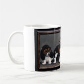 バセットの子犬 コーヒーマグカップ (左)
