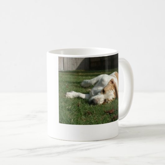 バセットの猟犬のコーヒー・マグ コーヒーマグカップ (正面右)
