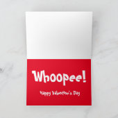 バセットはバレンタインデーのカードに雪の中でハウンド シーズンカード (内部)