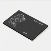 バセットグリフォンヴェンデーン抽象芸術アートドッグネーム ポストイット (アングル)