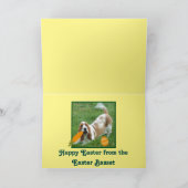 バセットハウおもしろいンドイースターグリーティングカード シーズンカード (内部)