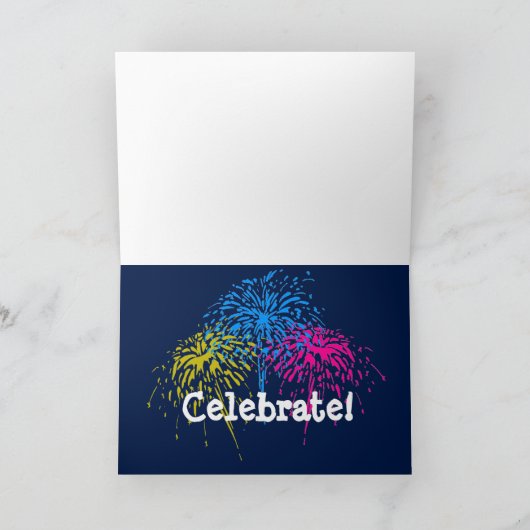 バセットハウンドおよびロケットが付いている7月カードの第4 カード (内部)