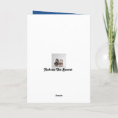 バセットハウンドが付いている父の日カード カード (裏面)