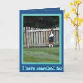 バセットハウンドが付いている父の日カード カード (黄色い花)