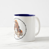 バセットハウンドが同じ願い ツートーンマグカップ (正面右)
