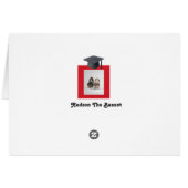 バセットハウンドとの2019年のおもしろいな卒業カード (裏面横)