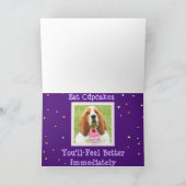 バセットハウンドとカップケーキで良いカードを取得 カード (内部)