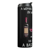 バセットハウンドとワインおもしろい犬 タンブラー (回転左)