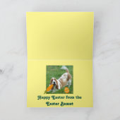 バセットハウンドのイースター挨拶状 シーズンカード (内部)