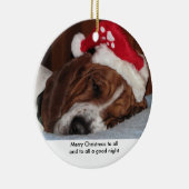 バセットハウンドのオーナメント セラミックオーナメント (右)