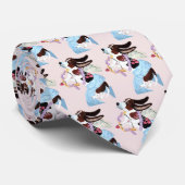 バセットハウンドのキューピッドのタイ ネクタイ (ロール)