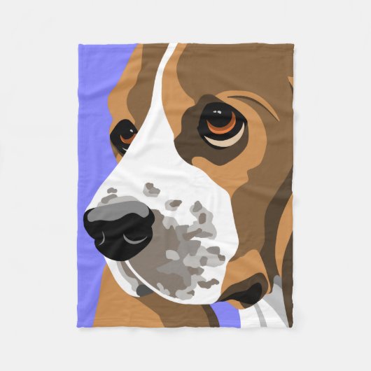 バセットハウンドのギフト フリースブランケット (正面)
