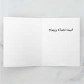 バセットハウンドのクリスマスリース カード (内部)