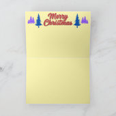 バセットハウンドのクリスマス シーズンカード (内部)