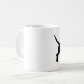 バセットハウンドのハートのマグ コーヒーマグカップ (正面左)