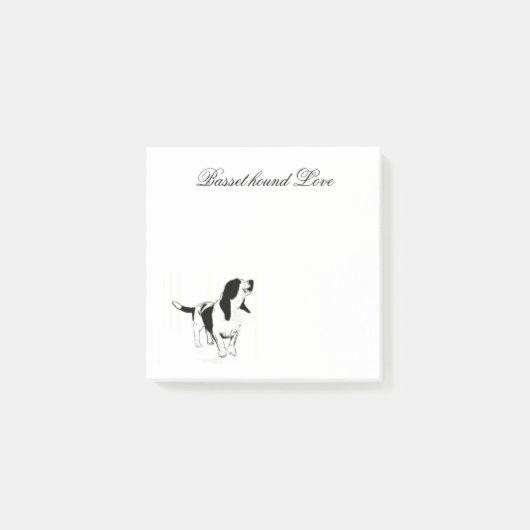バセットハウンドのポスト・イット ポストイット (正面)