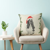 バセットハウンドのヴィンテージのスタイルのクリスマス クッション (椅子)