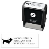 バセットハウンドの仔犬 セルフインキングスタンプ (インサイチュ)