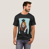 バセットハウンドの卒業 Tシャツ (正面フル)