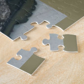 バセットハウンドの子犬のパズル ジグソーパズル (側面)