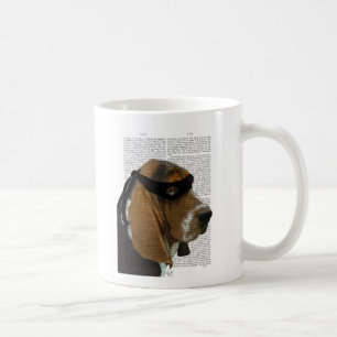 バセットハウンドの忍者 コーヒーマグカップ