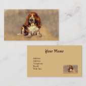 バセットハウンドの恋人の名刺 名刺 (正面/裏面)