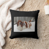 バセットハウンドの投球枕 クッション (ブランケット)