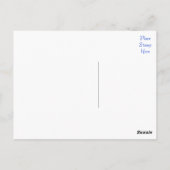 バセットハウンドの挨拶状のはがきをありがとう ポストカード (裏面)