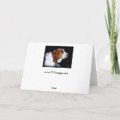 バセットハウンドの挨拶状 カード (裏面)