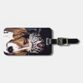 バセットハウンドの荷物のラベル ラゲッジタグ (正面横)