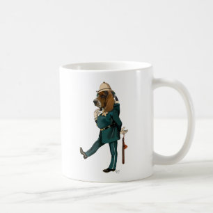 バセットハウンドの警官 コーヒーマグカップ