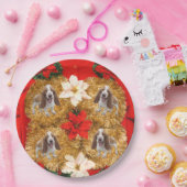 バセットハウンドの醜いクリスマスのセーター ペーパープレート (パーティー)