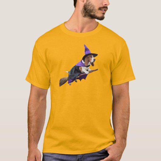 バセットハウンドの魔女 Tシャツ (正面)
