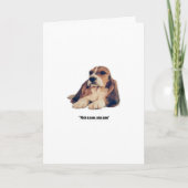 バセットハウンドカード カード (正面)