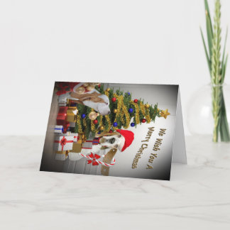 バセットハウンドクリスマスウィッシュカード シーズンカード