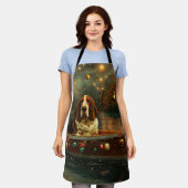 バセットハウンドクリスマスフェスティバル航海 エプロン (着用した状態)