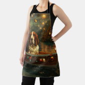 バセットハウンドクリスマスフェスティバル航海 エプロン (インサイチュ)