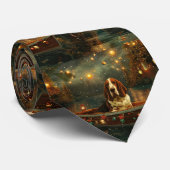 バセットハウンドクリスマスフェスティバル航海 ネクタイ (ロール)