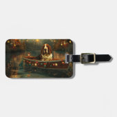 バセットハウンドクリスマスフェスティバル航海 ラゲッジタグ (正面横)