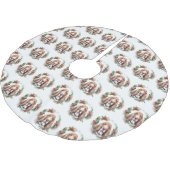 バセットハウンドクリスマスリースフェスティバルカップ ブラッシュドポリエステルツリースカート (アングル)