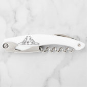 バセットハウンドシンプル白黒子犬の目 ソムリエナイフ (正面)