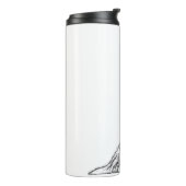 バセットハウンドシンプル白黒子犬の目 タンブラー (回転左)