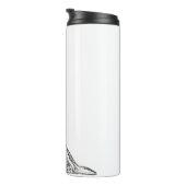 バセットハウンドシンプル白黒子犬の目 タンブラー (回転右)